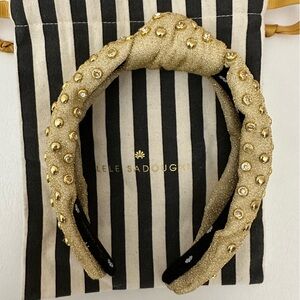 Lele Sadoughi Gold Studded Cystal Headband